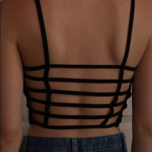 Brandy Melville crop, caged tank top - Picture 2 of 2